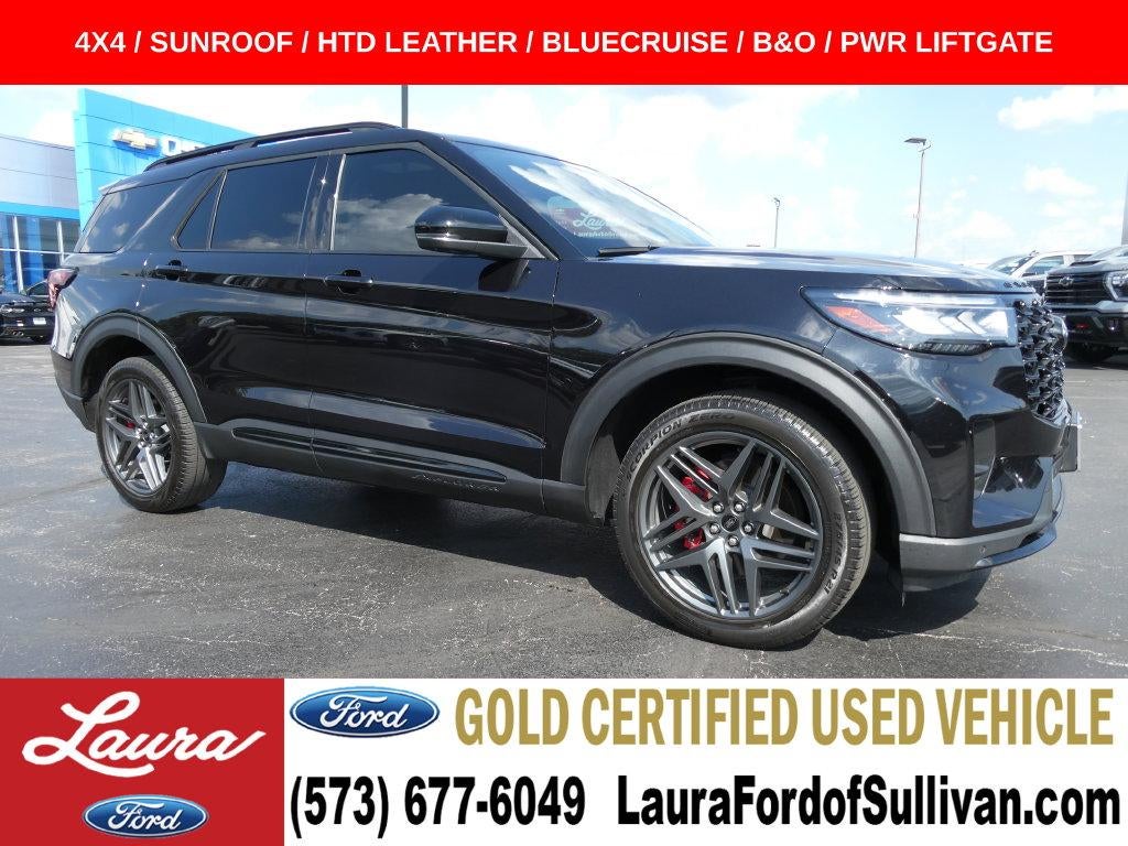 Agate Black Metallic 2025 Ford Explorer SUV / Crossover All-Wheel Drive Automatic