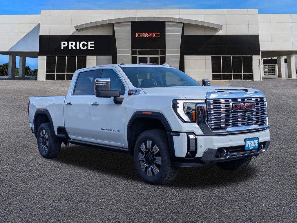 Summit White 2025 GMC Sierra 2500HD Pickup Truck Four-Wheel Drive 10-Speed Automatic