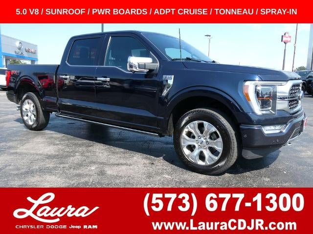 Antimatter Blue Metallic 2021 Ford F-150 Pickup Truck Four-Wheel Drive Automatic