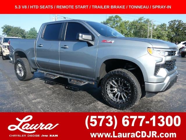 Sterling Gray Metallic 2023 Chevrolet Silverado 1500 Pickup Truck Four-Wheel Drive Automatic