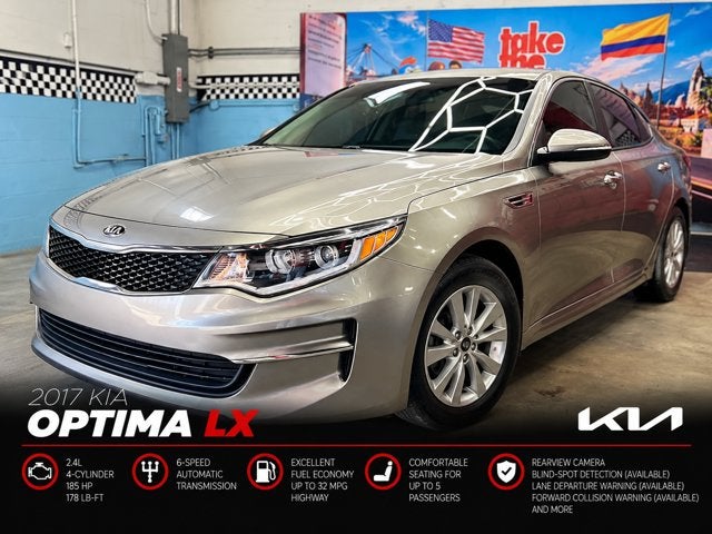 Titanium Silver 2017 Kia Optima Sedan Front-Wheel Drive Automatic