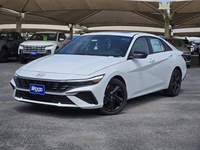 Serenity White 2026 Hyundai Elantra Sedan Front-Wheel Drive Continuously Variable Transmission