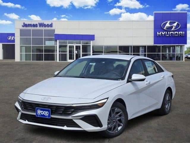 Serenity White 2026 Hyundai Elantra Hybrid Sedan Front-Wheel Drive 6-Speed Automatic Overdrive