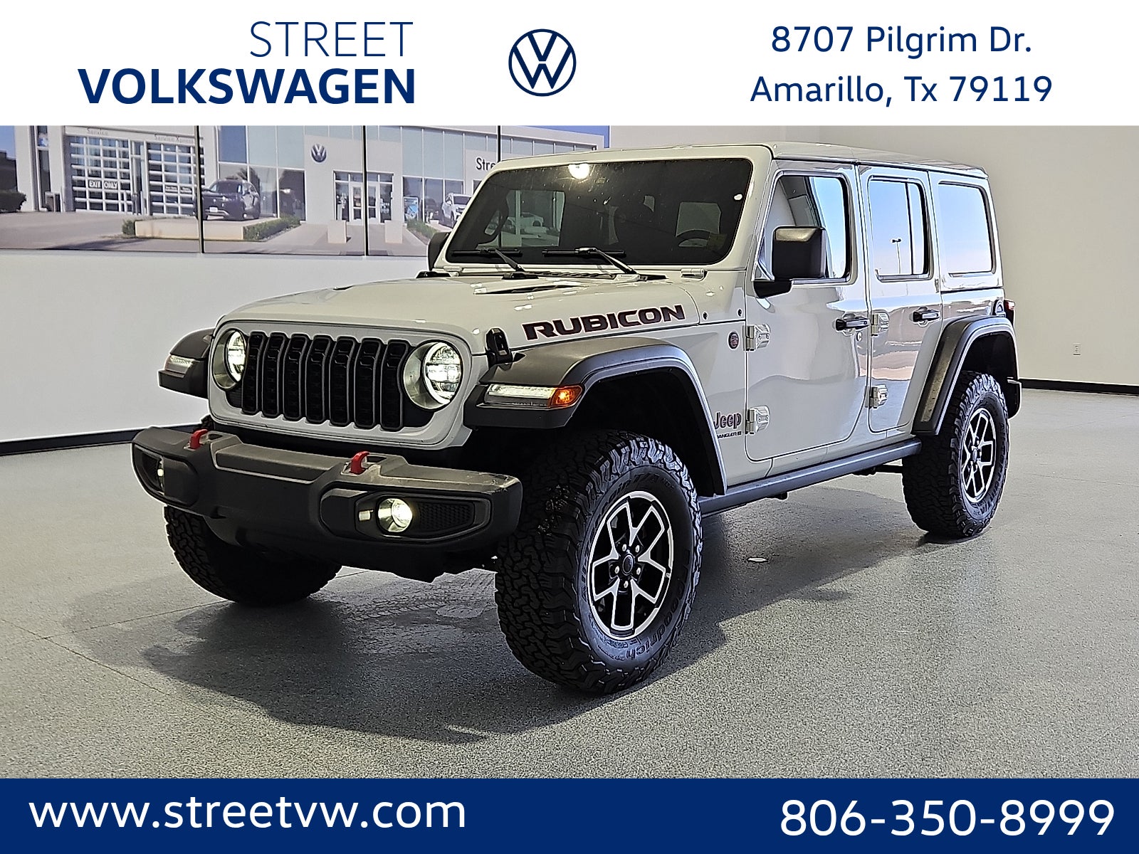 Bright White Clearcoat 2025 Jeep Wrangler Rubicon 4-Door 4WD SUV / Crossover Four-Wheel Drive Manual