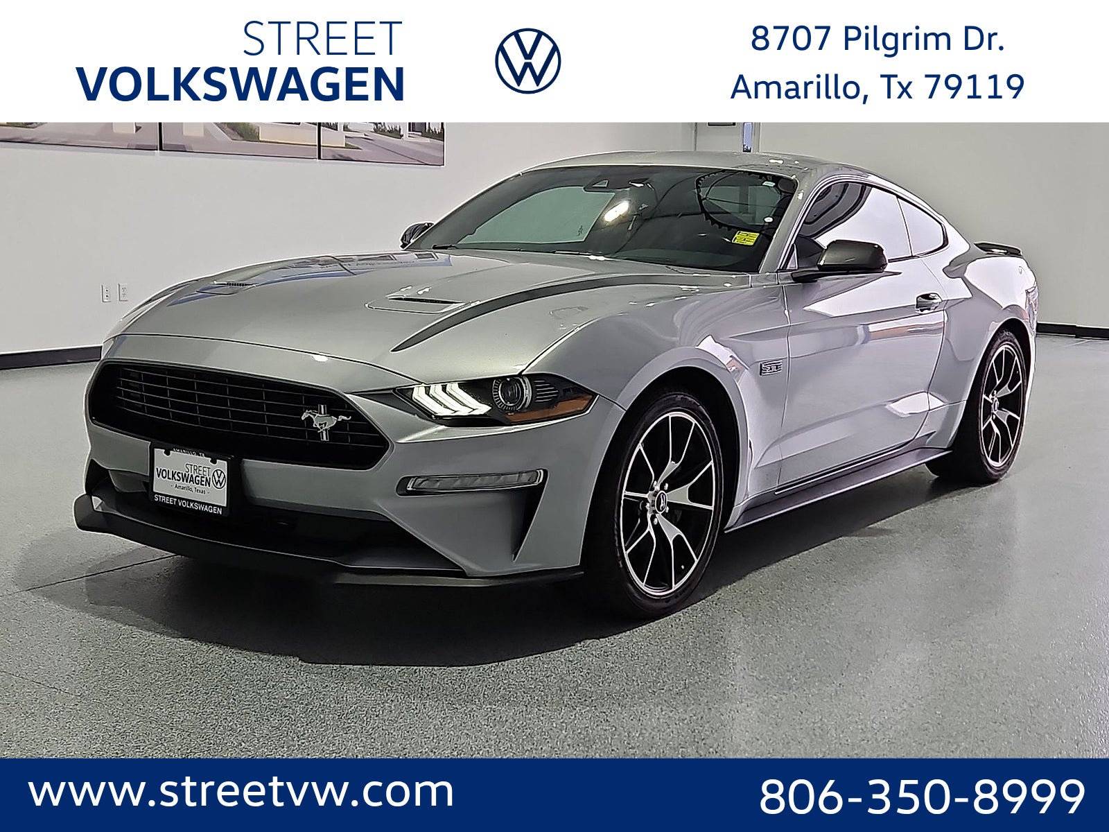Silver Metallic 2020 Ford Mustang EcoBoost Coupe RWD Coupe Rear-Wheel Drive Automatic