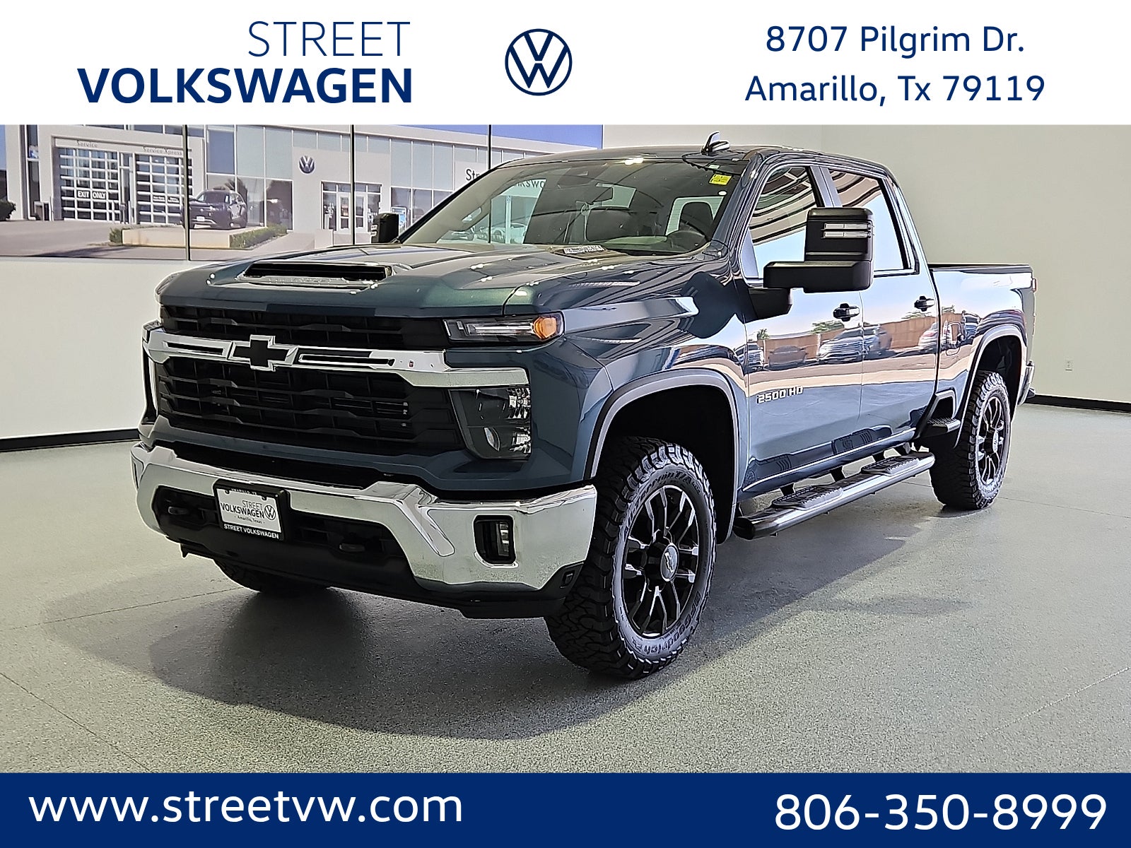 Lakeshore Blue 2025 Chevrolet Silverado 2500HD LT Crew Cab 4WD Pickup Truck Four-Wheel Drive Automatic