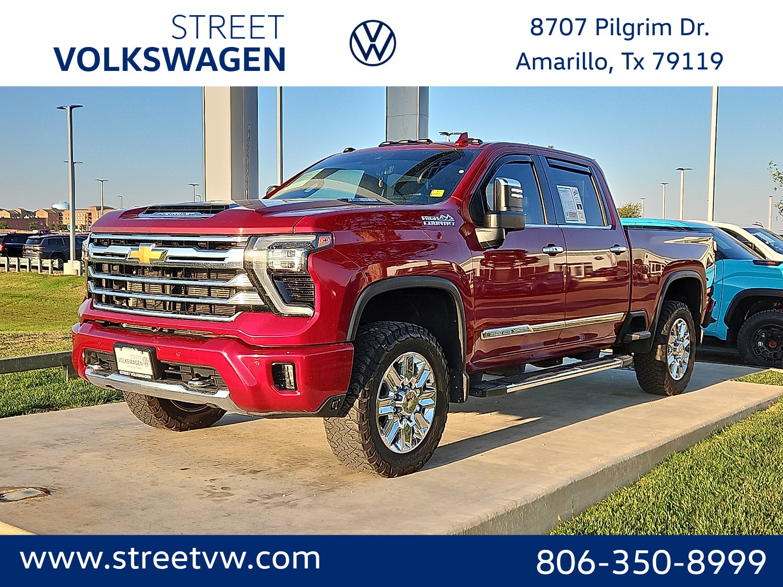 Radiant Red 2024 Chevrolet Silverado 3500HD Pickup Truck Four-Wheel Drive Automatic