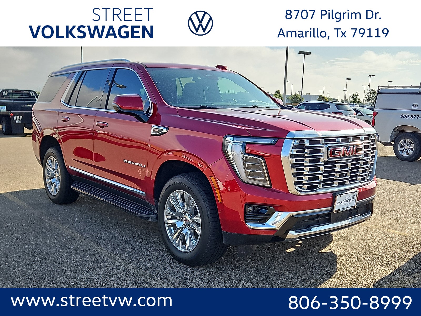 Volcanic Red 2025 GMC Yukon SUV / Crossover Four-Wheel Drive Automatic