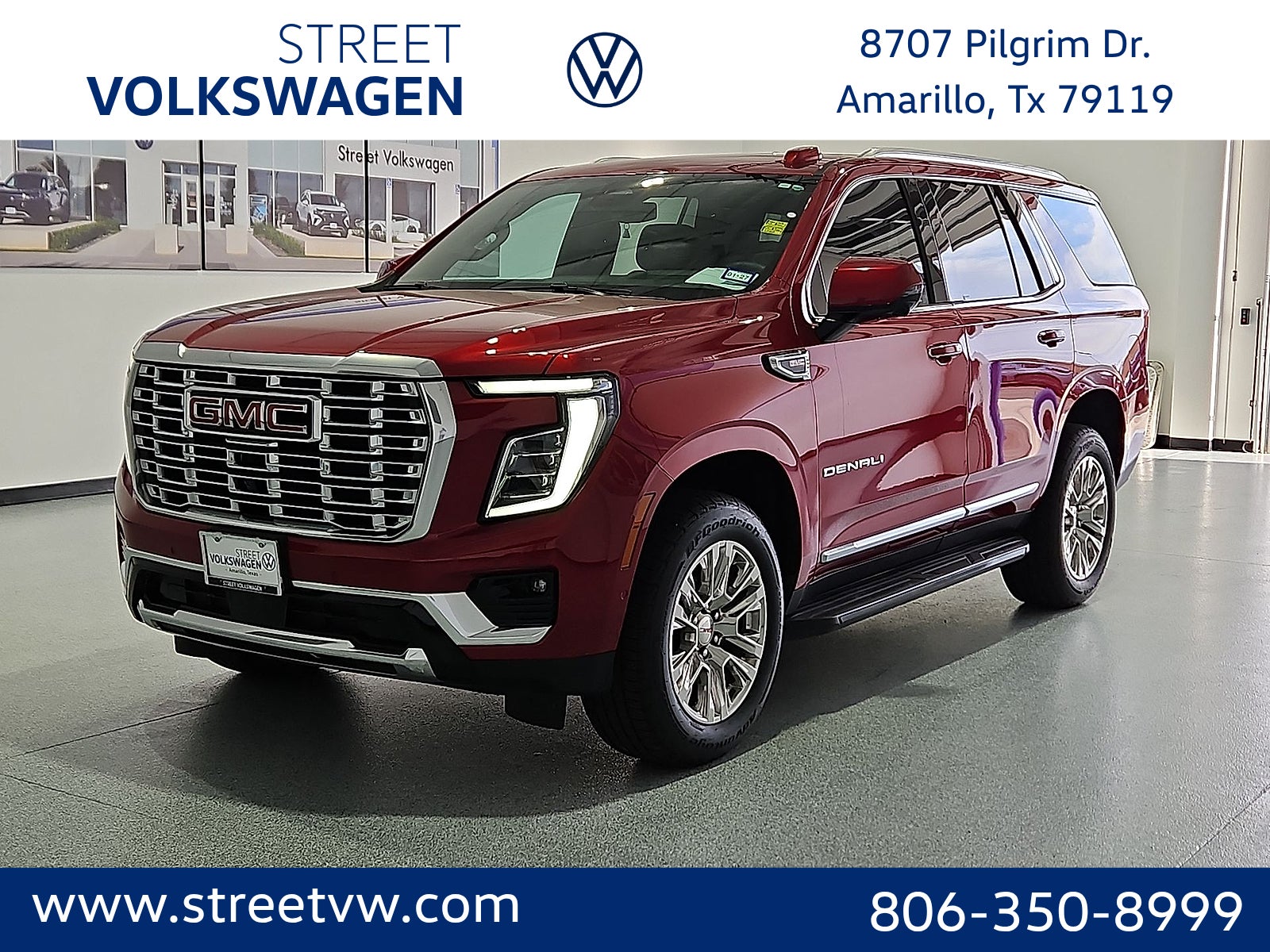 Volcanic Red 2025 GMC Yukon SUV / Crossover Four-Wheel Drive Automatic