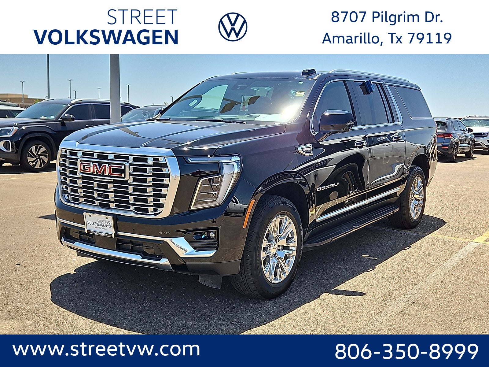 Onyx Black 2025 GMC Yukon XL SUV / Crossover Four-Wheel Drive Automatic
