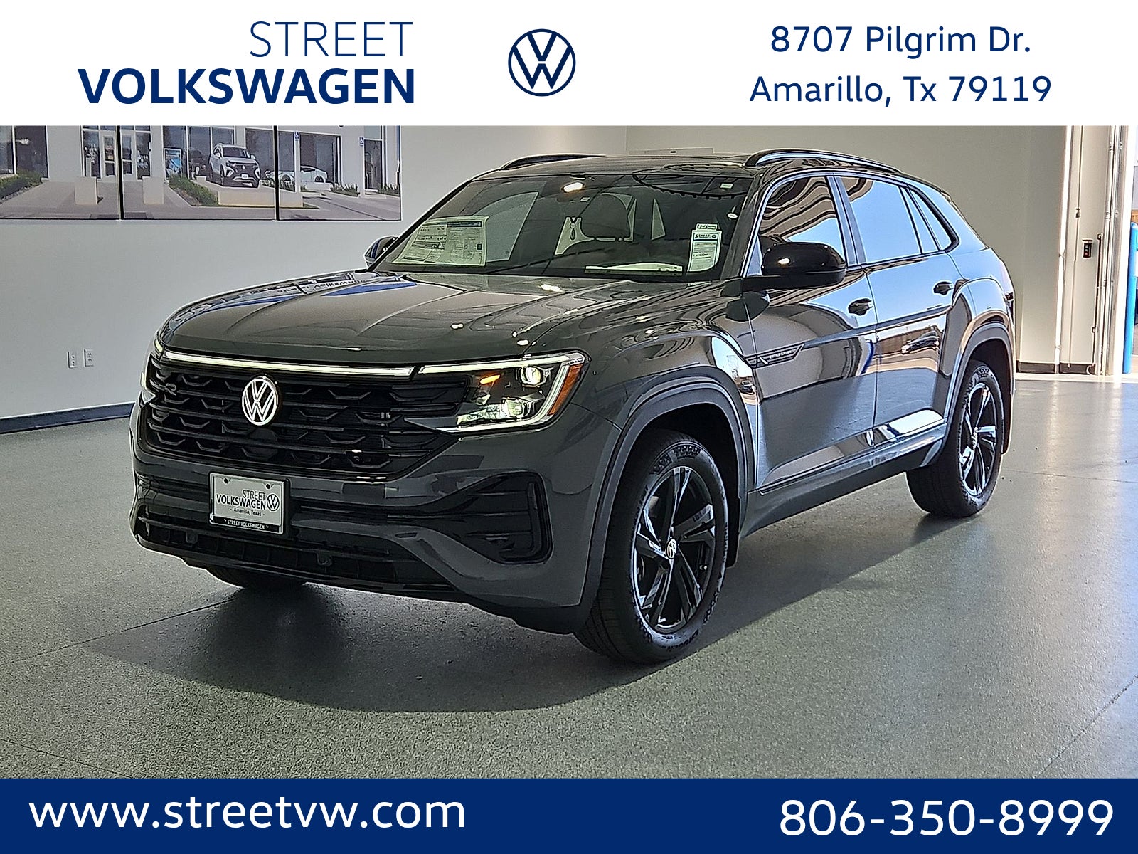 Pure Gray 2026 Volkswagen Atlas Cross Sport SUV / Crossover All-Wheel Drive 8-Speed Automatic