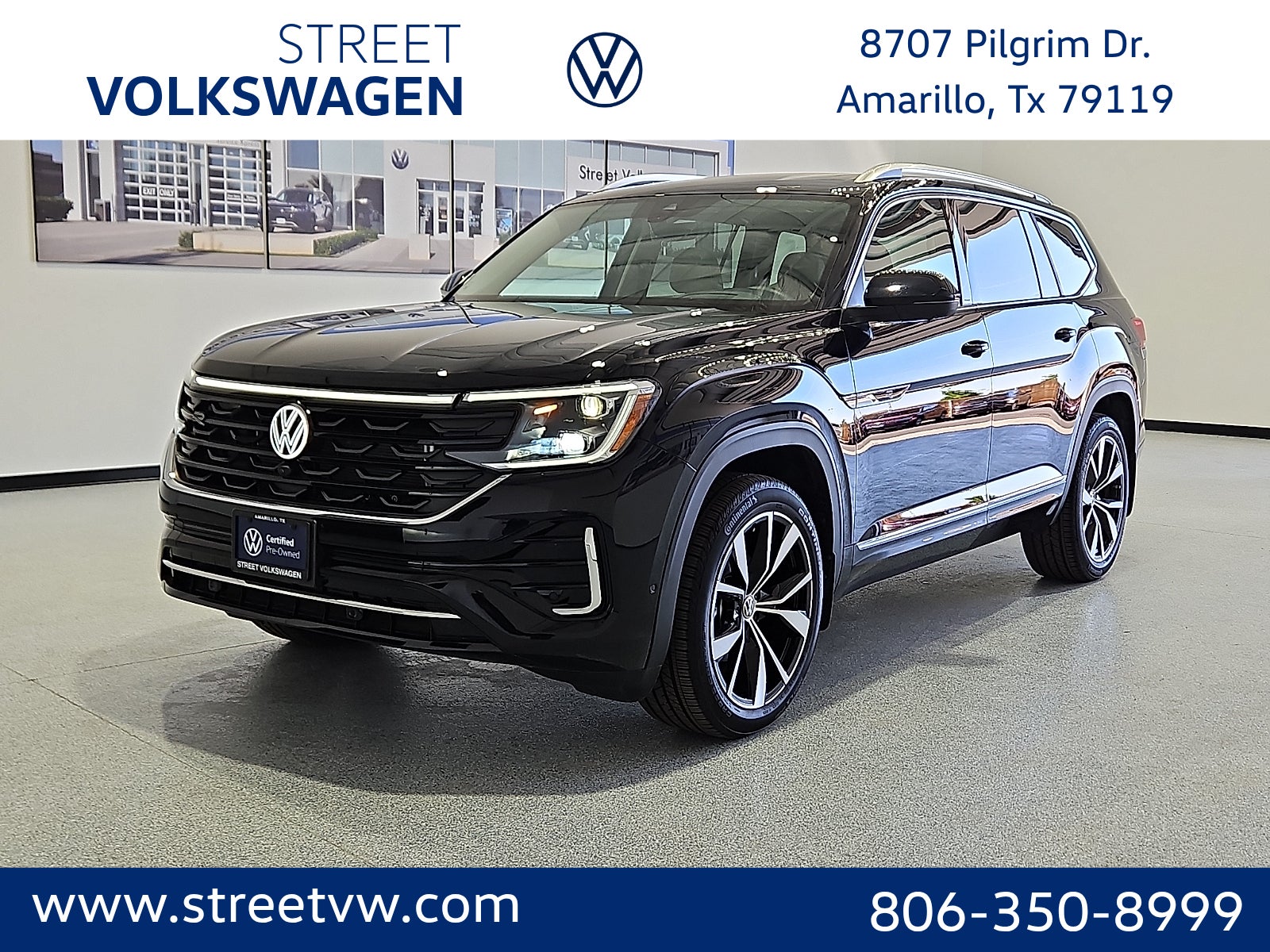 Deep Black Pearl 2026 Volkswagen Atlas SEL Premium R-Line 4Motion SUV / Crossover All-Wheel Drive Automatic