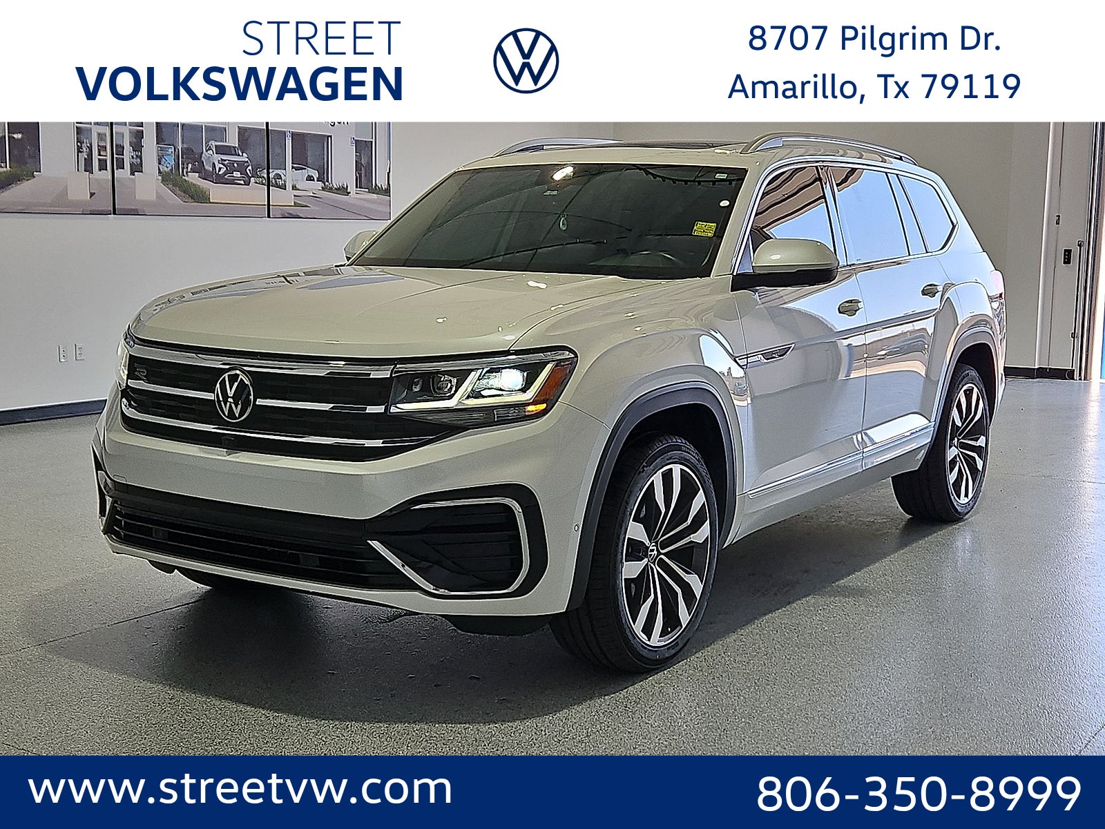 Oryx White Pearl 2022 Volkswagen Atlas SUV / Crossover All-Wheel Drive 8-Speed Automatic