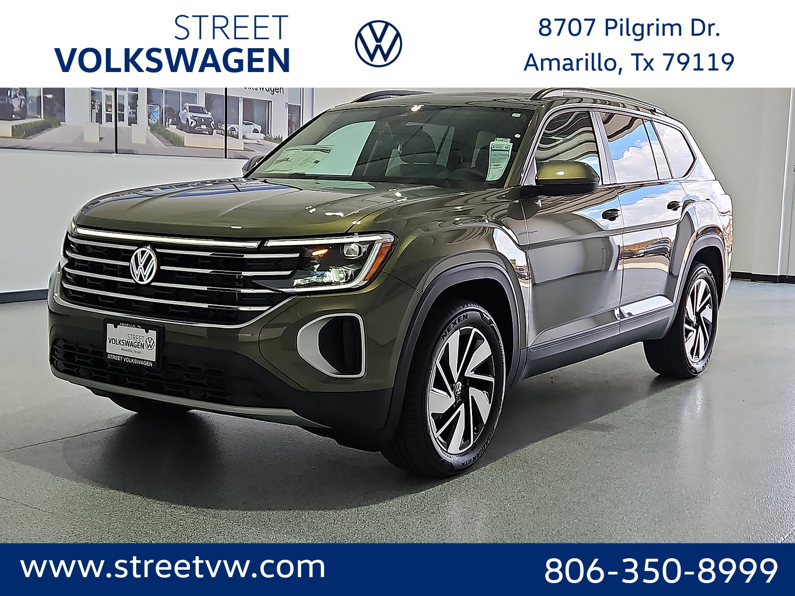 Avocado Green Pearl 2026 Volkswagen Atlas SUV / Crossover Front-Wheel Drive 8-Speed Automatic