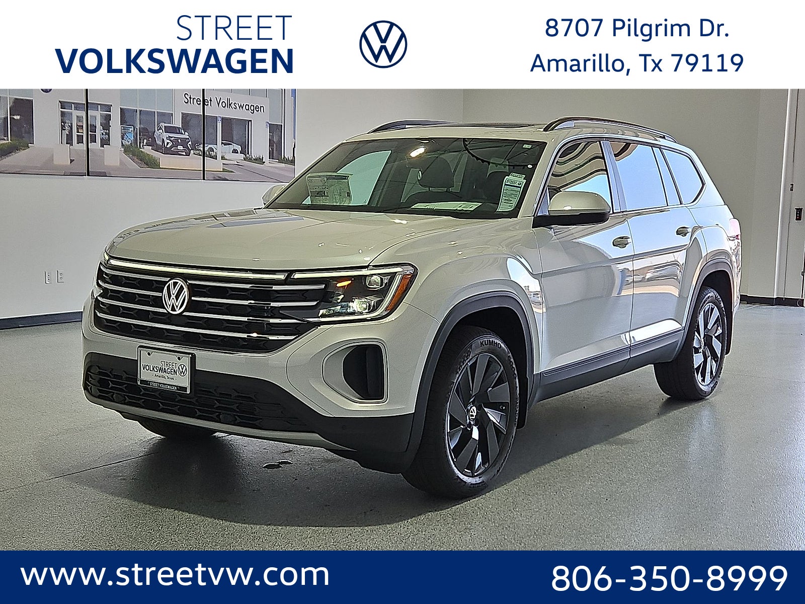 Opal White Pearl 2026 Volkswagen Atlas SUV / Crossover Front-Wheel Drive 8-Speed Automatic