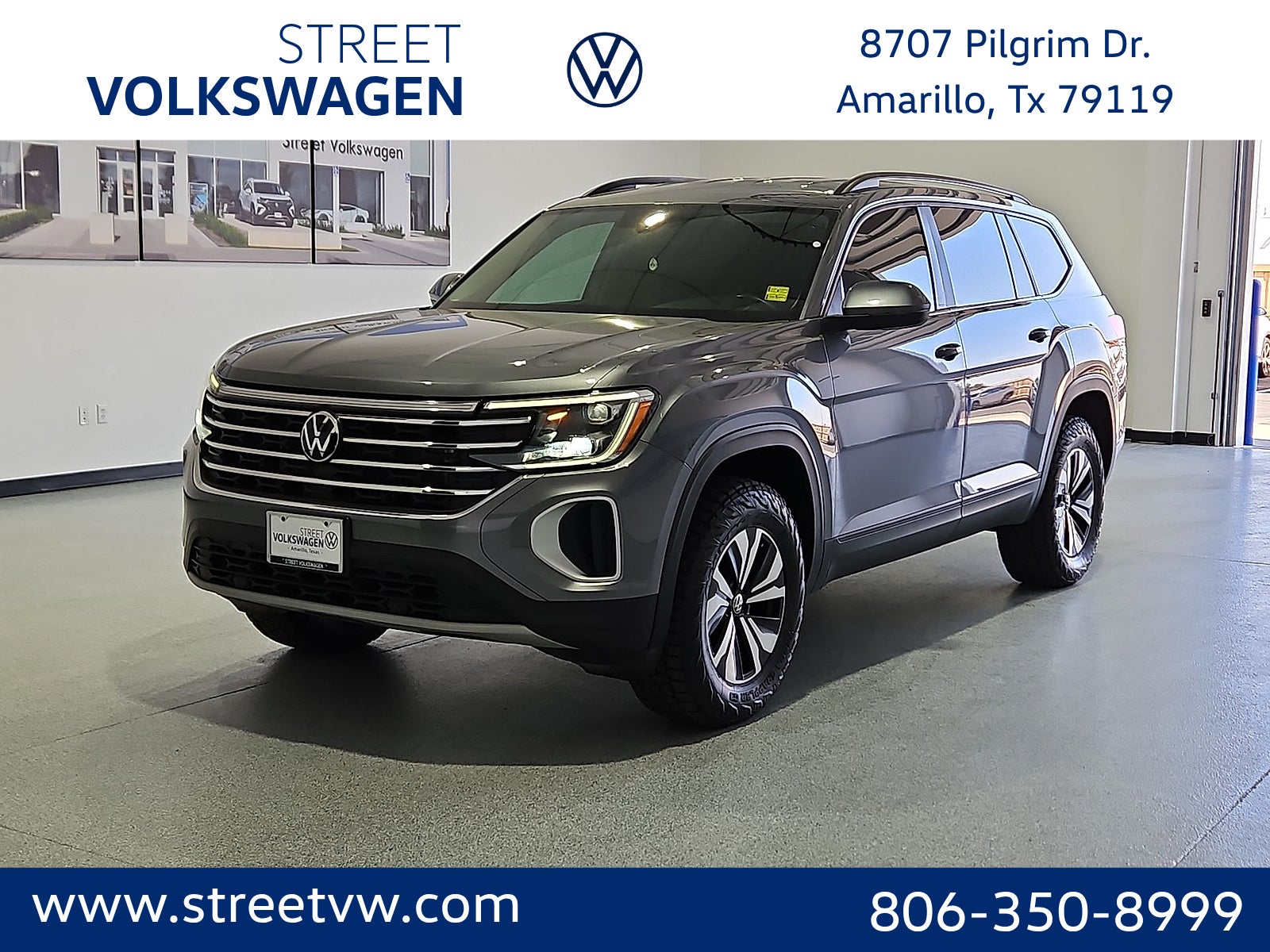 Platinum Gray Metallic 2024 Volkswagen Atlas SUV / Crossover All-Wheel Drive 8-Speed Automatic