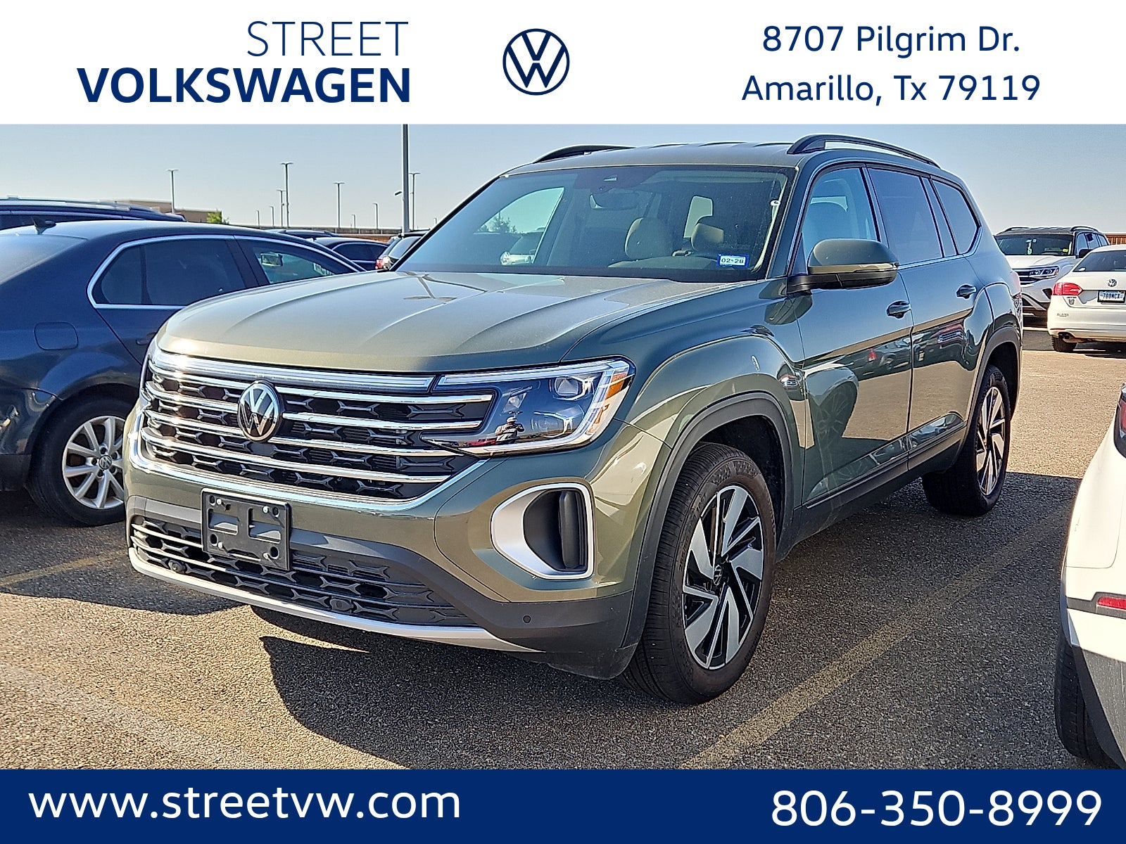 Avocado Green Pearl 2026 Volkswagen Atlas SUV / Crossover Front-Wheel Drive 8-Speed Automatic
