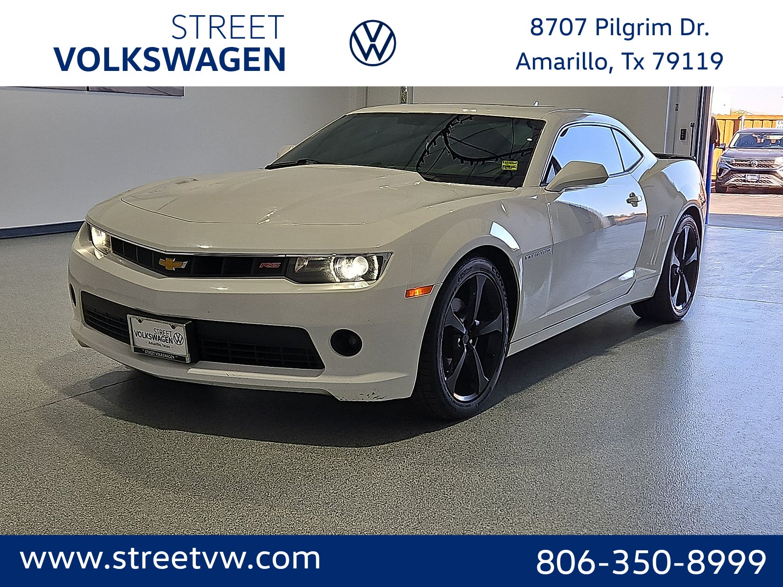 Summit White 2015 Chevrolet Camaro Coupe Rear-Wheel Drive 6-Speed Automatic