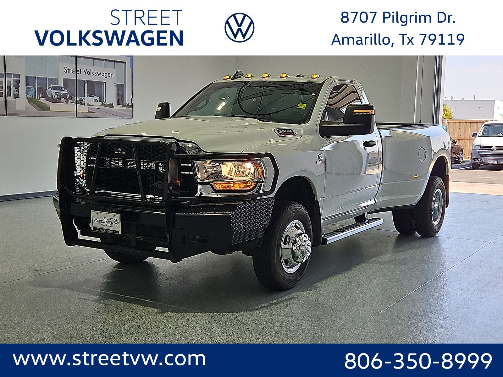 Bright White Clearcoat 2023 RAM 3500 Pickup Truck Four-Wheel Drive 6-Speed Automatic