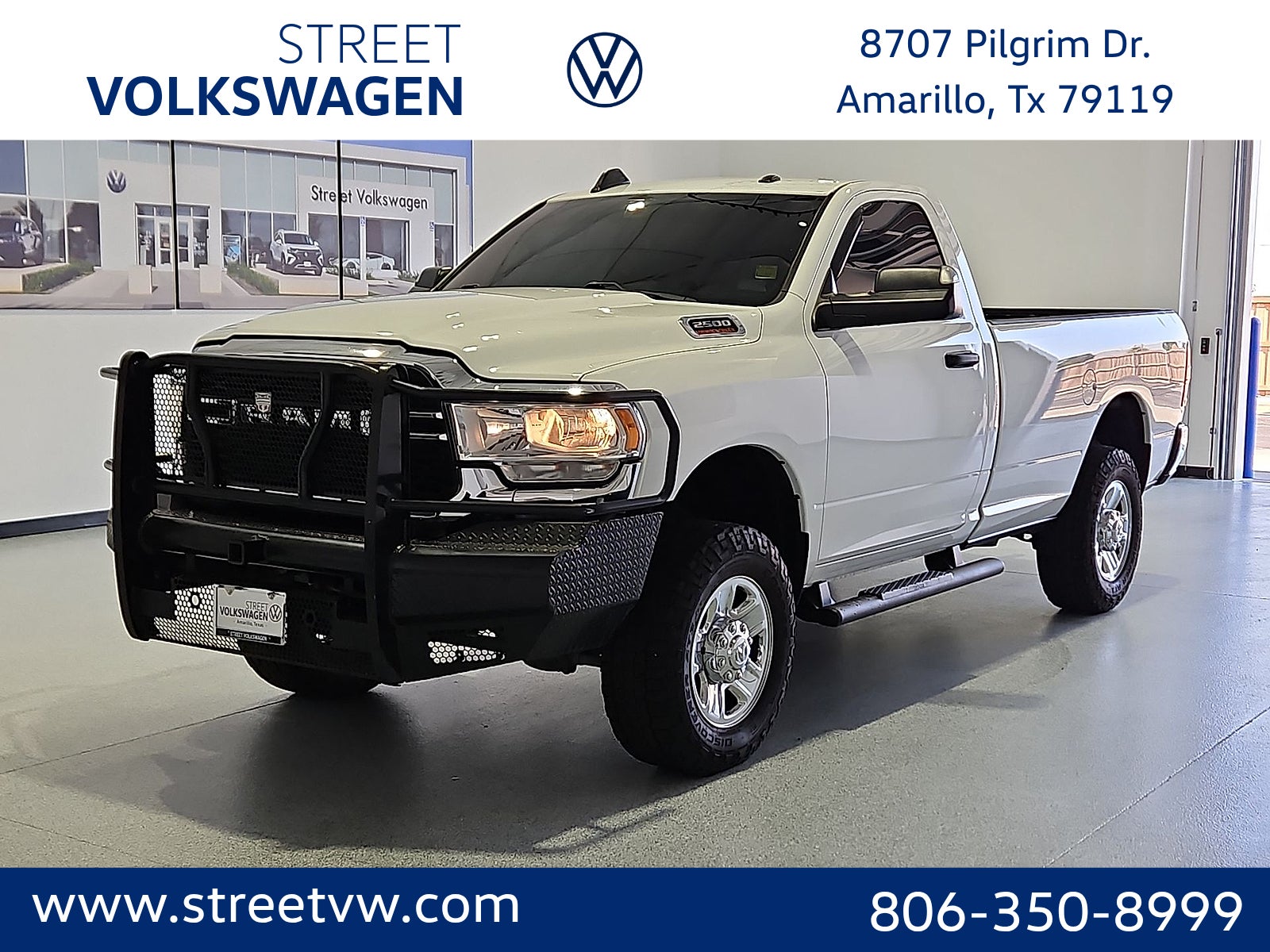 Bright White Clearcoat 2022 RAM 2500 Pickup Truck Four-Wheel Drive 8-Speed Automatic