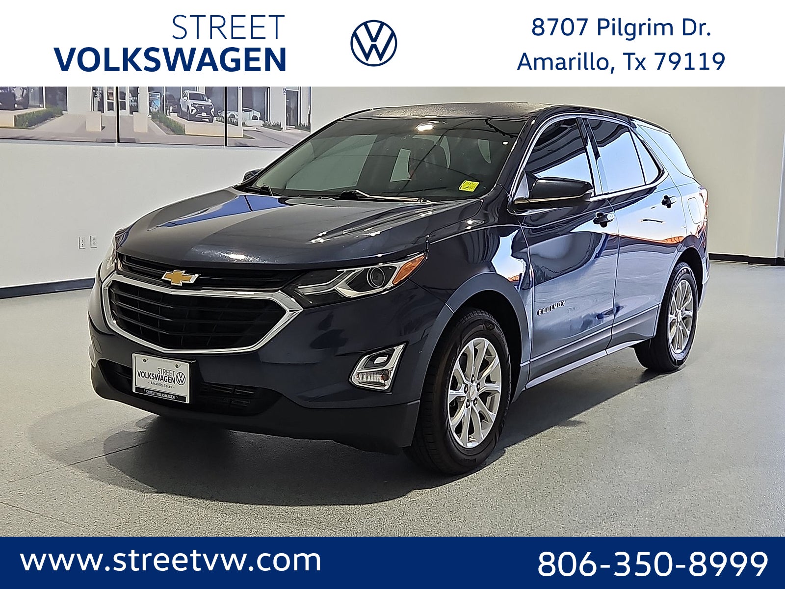 Blue Metallic 2019 Chevrolet Equinox SUV / Crossover Front-Wheel Drive 6-Speed Automatic Overdrive