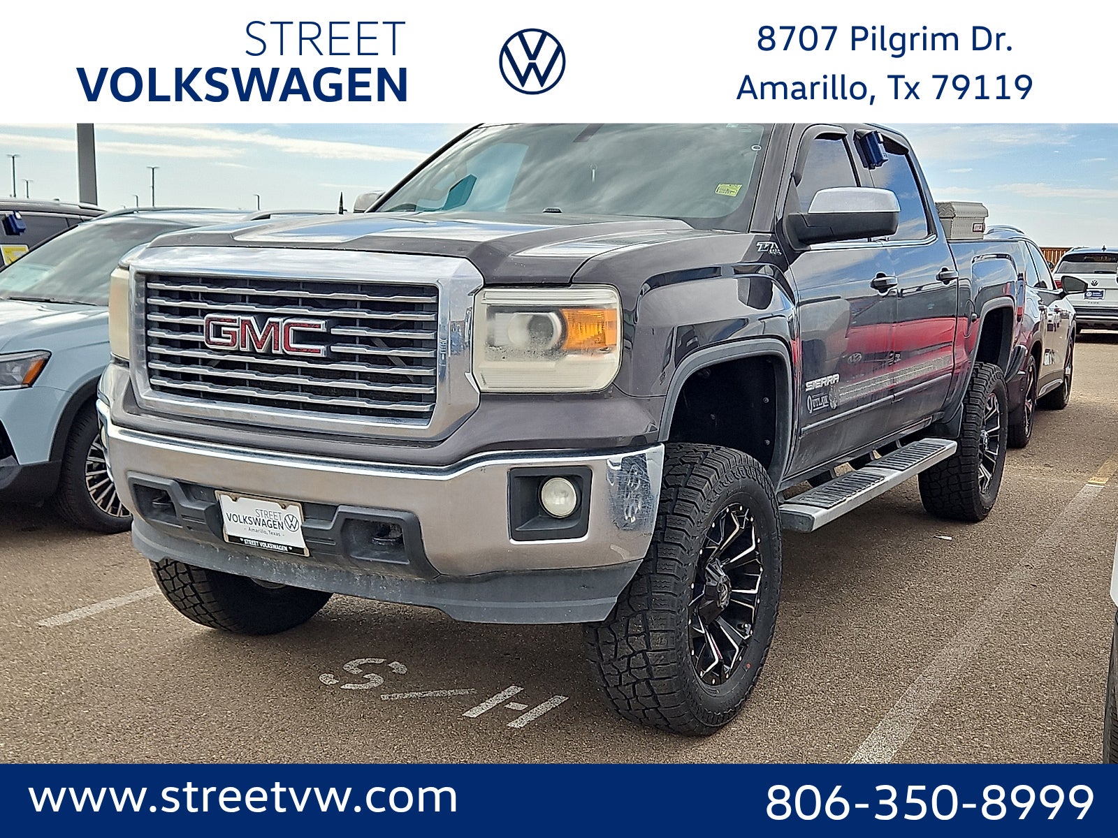 Gray (Iridium Metallic) 2014 GMC Sierra 1500 Pickup Truck Four-Wheel Drive 6-Speed Automatic Overdrive