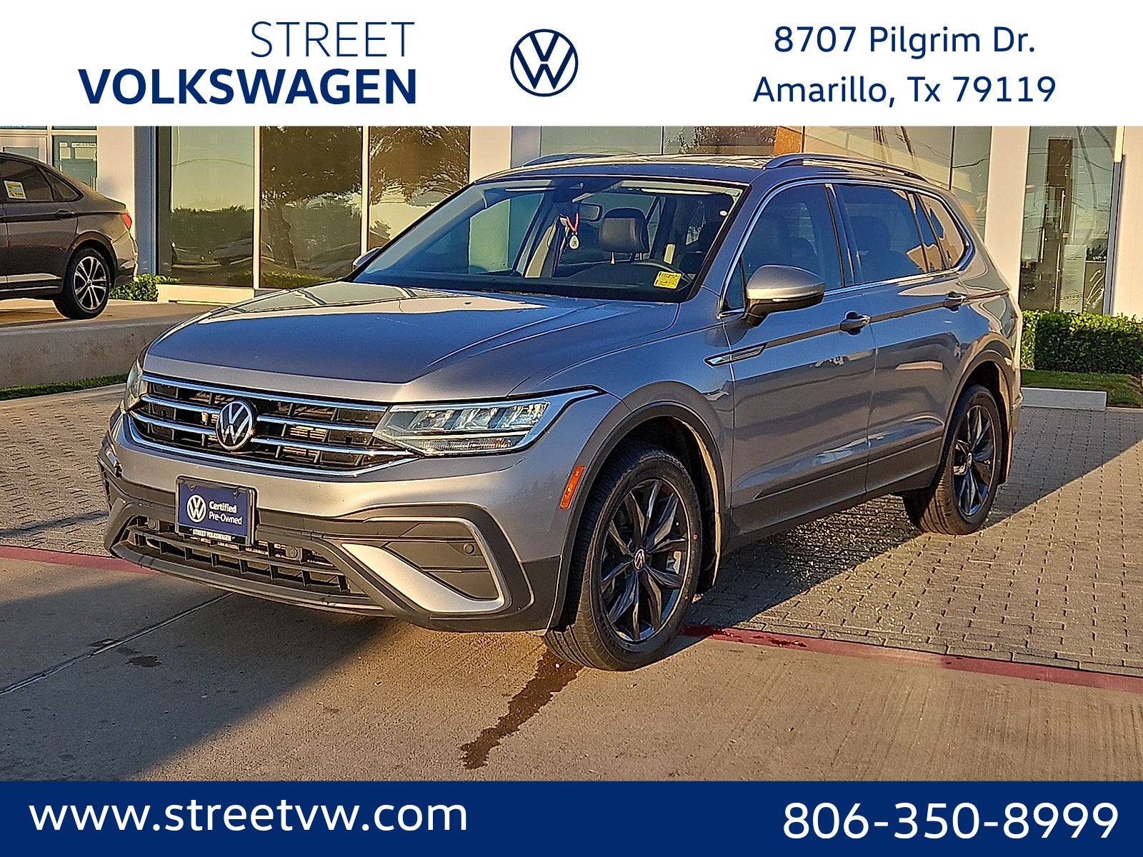 Silver Metallic 2023 Volkswagen Tiguan SUV / Crossover Front-Wheel Drive 8-Speed Automatic