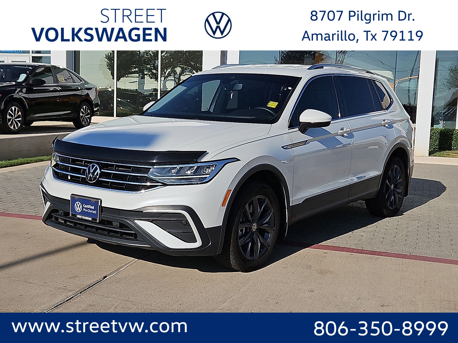 Opal White 2023 Volkswagen Tiguan SUV / Crossover Front-Wheel Drive 8-Speed Automatic