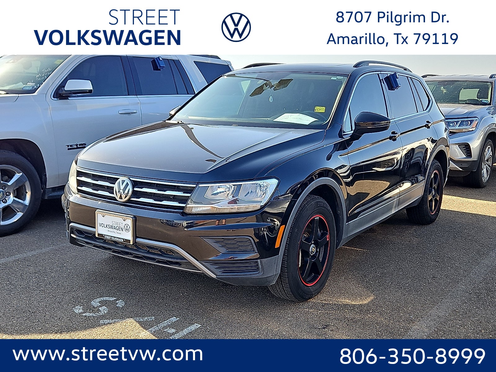 Deep Black Pearl 2019 Volkswagen Tiguan SUV / Crossover  8-Speed Automatic