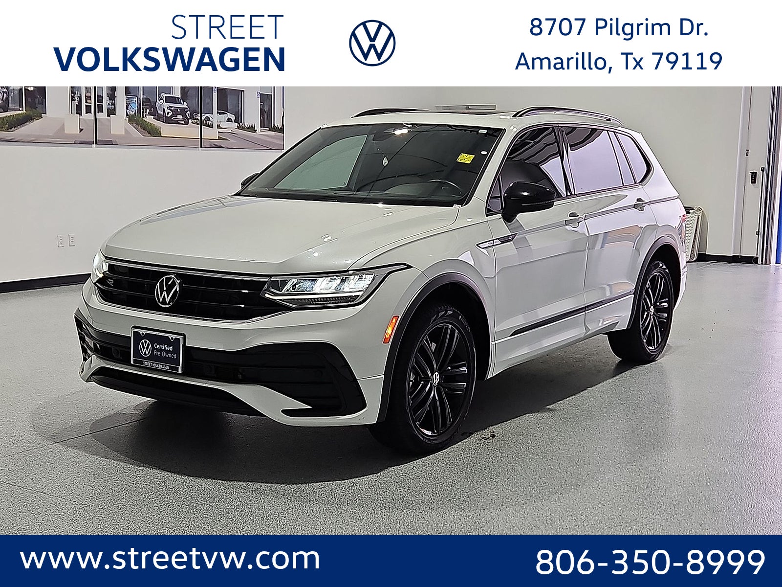 White Pearl 2022 Volkswagen Tiguan SUV / Crossover All-Wheel Drive Automatic
