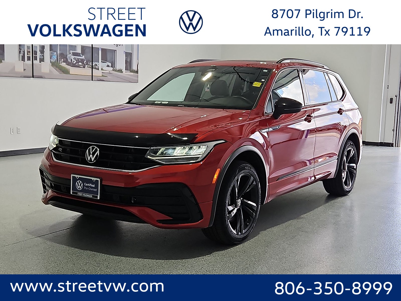 Kings Red Metallic 2024 Volkswagen Tiguan SUV / Crossover All-Wheel Drive 8-Speed Automatic