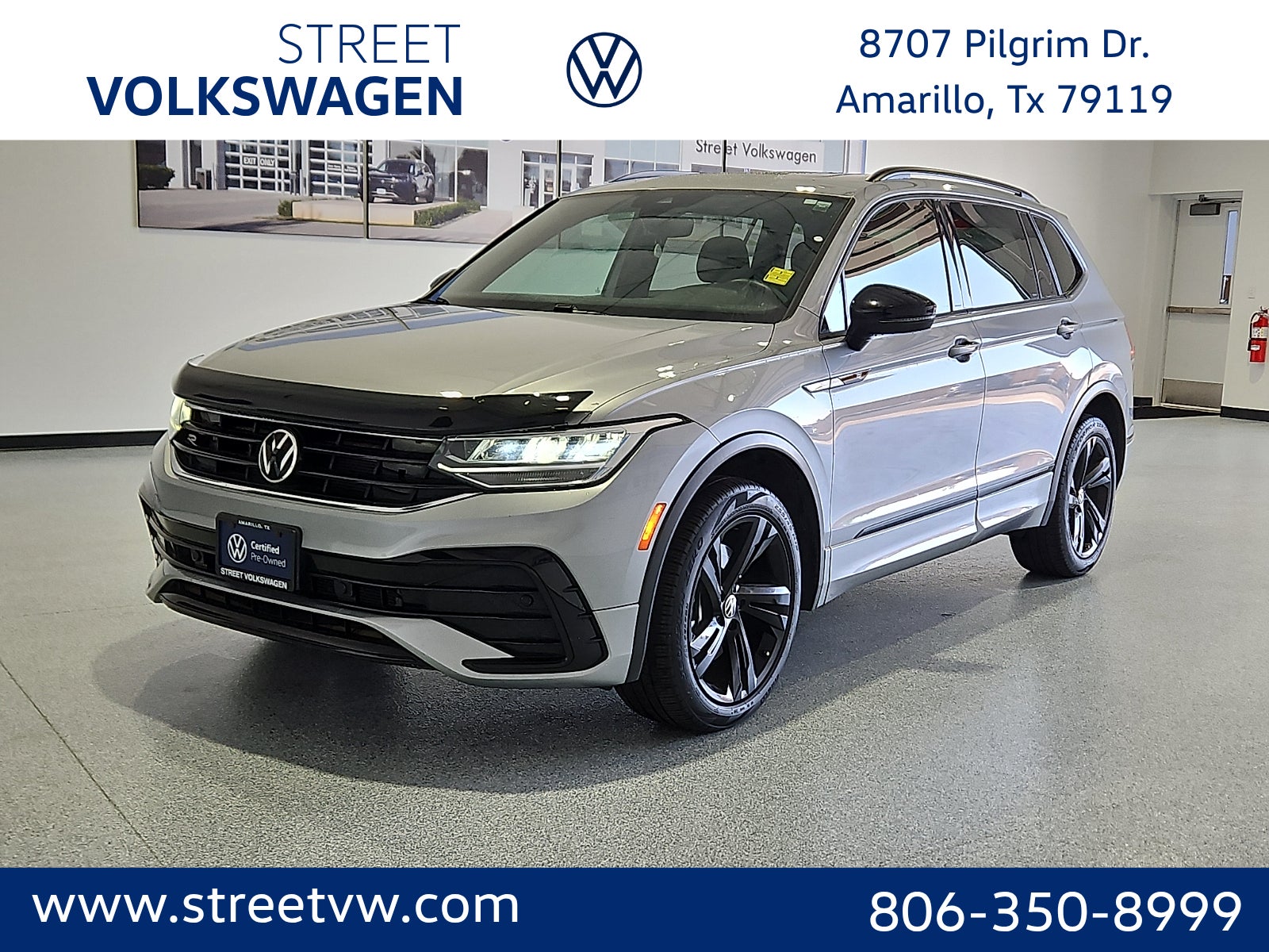 Silver Metallic 2023 Volkswagen Tiguan SE R-Line Black FWD SUV / Crossover Front-Wheel Drive Automatic