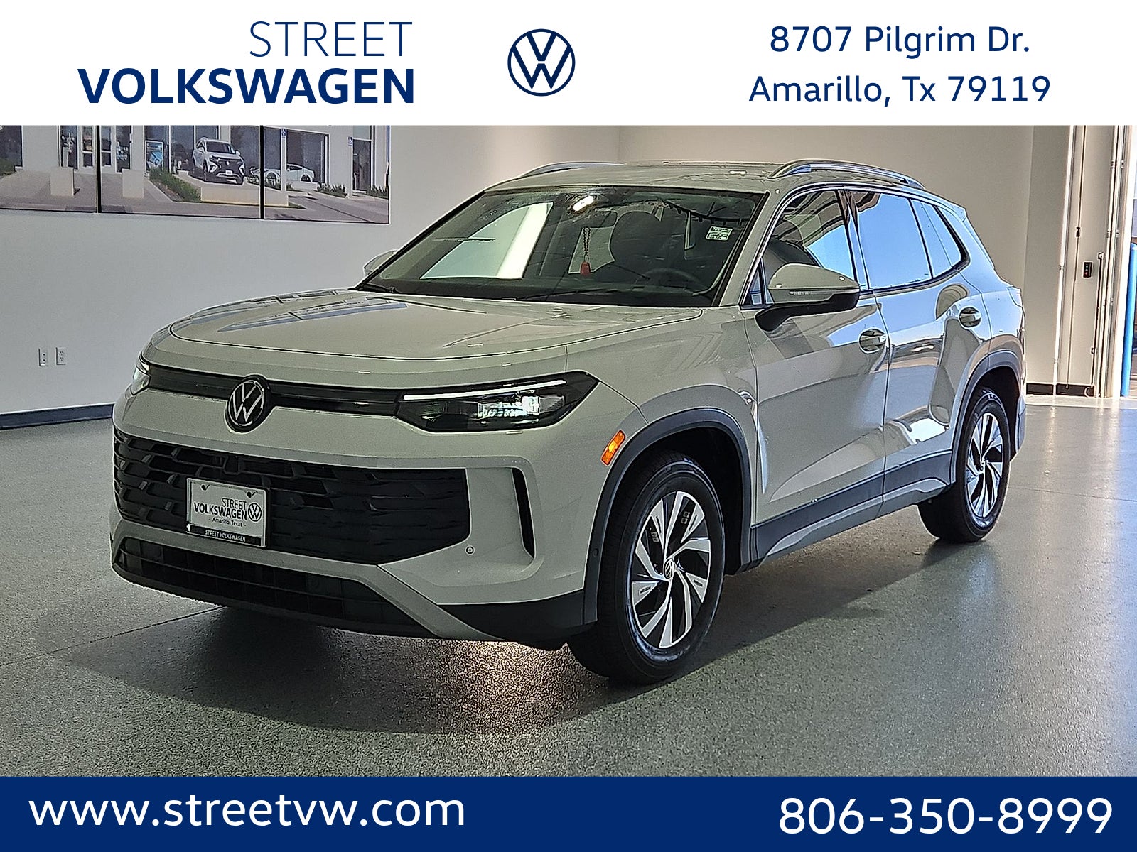 Pure White 2026 Volkswagen Tiguan SUV / Crossover Front-Wheel Drive 8-Speed Automatic