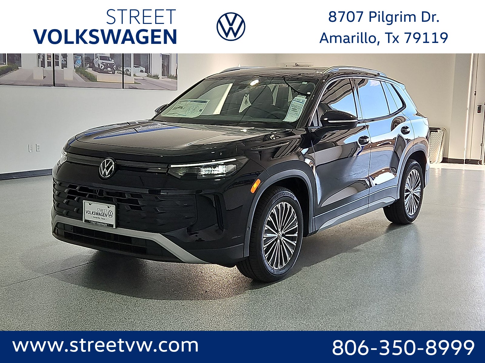 Deep Black Pearl 2026 Volkswagen Tiguan SUV / Crossover Front-Wheel Drive Automatic