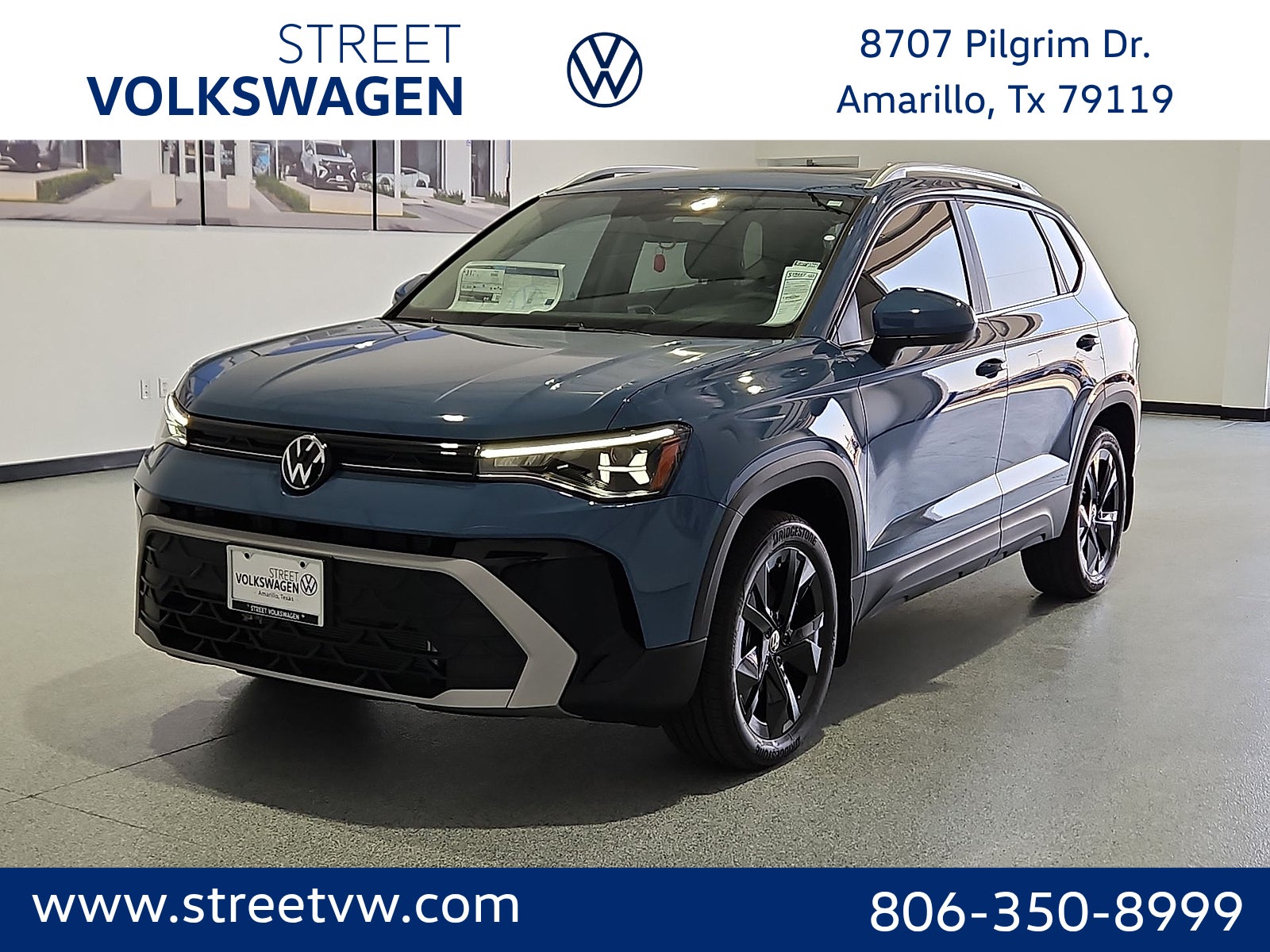 Monterey Blue Pearl 2026 Volkswagen Taos SUV / Crossover Front-Wheel Drive 8-Speed Automatic