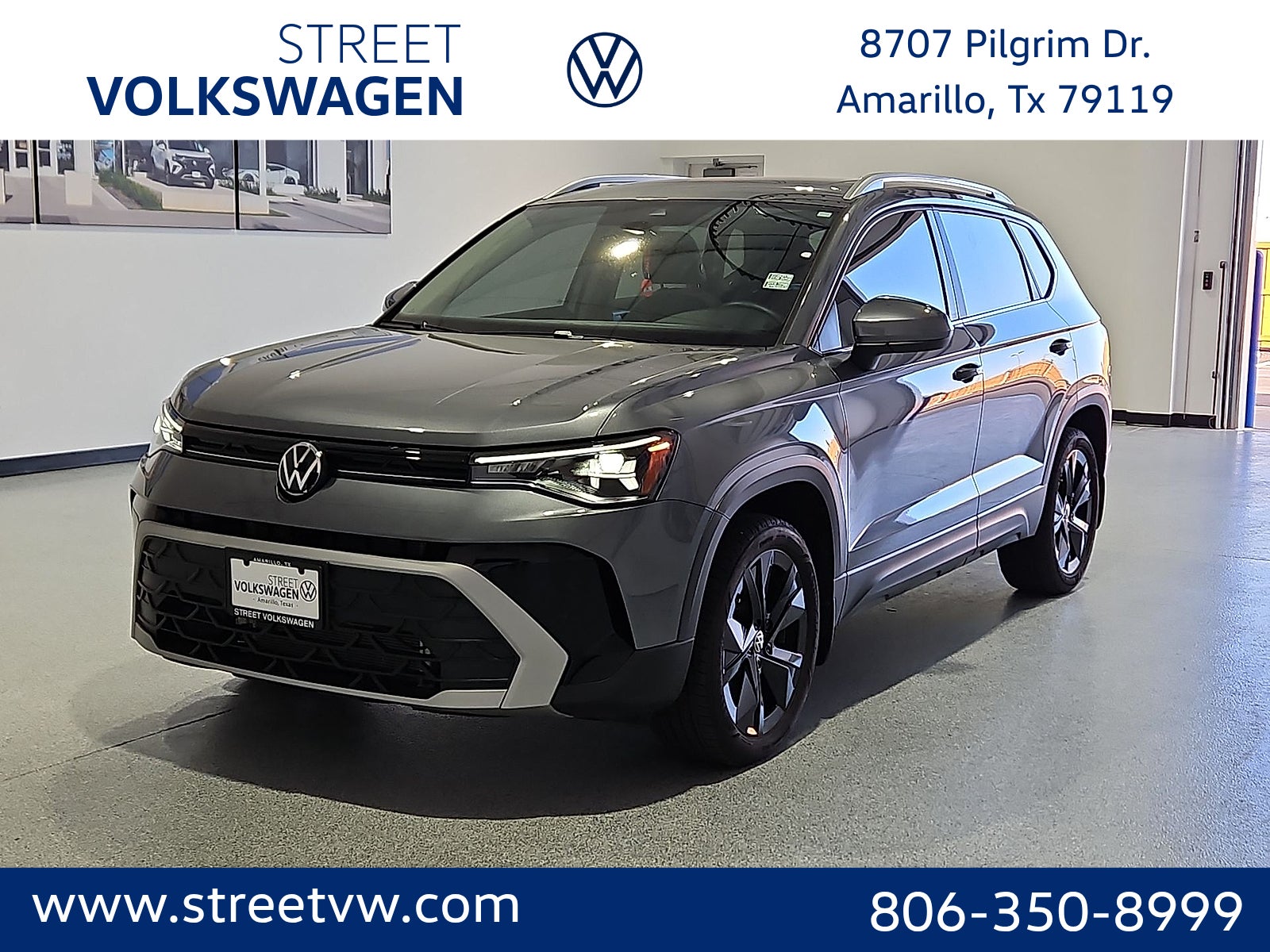 Platinum Gray Metallic 2026 Volkswagen Taos SUV / Crossover Front-Wheel Drive 8-Speed Automatic