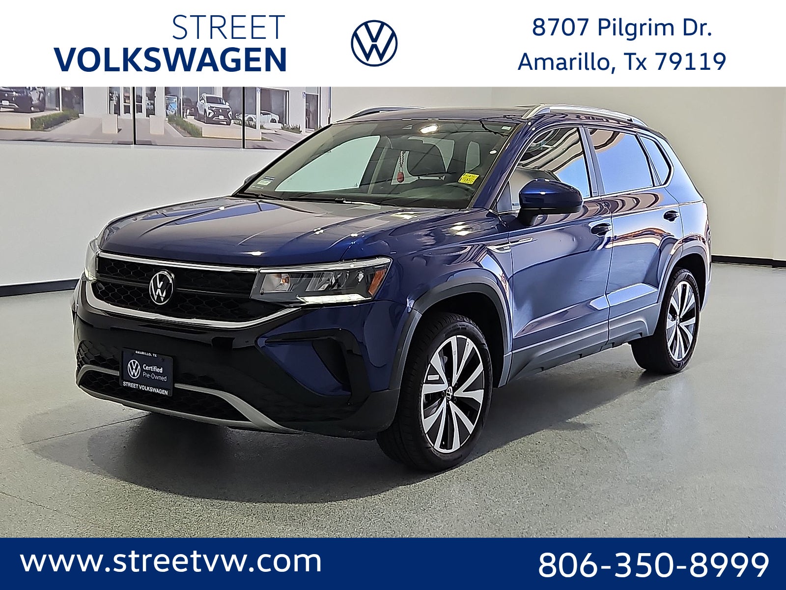 Dusk Blue Metallic 2023 Volkswagen Taos SE FWD SUV / Crossover Front-Wheel Drive Automatic