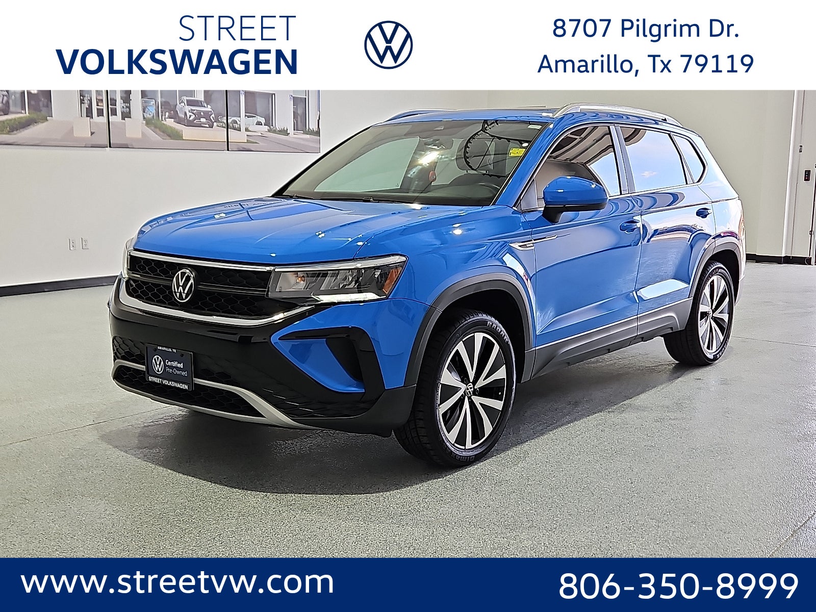 Cornflower Blue - D7d7 2023 Volkswagen Taos SUV / Crossover All-Wheel Drive Automatic