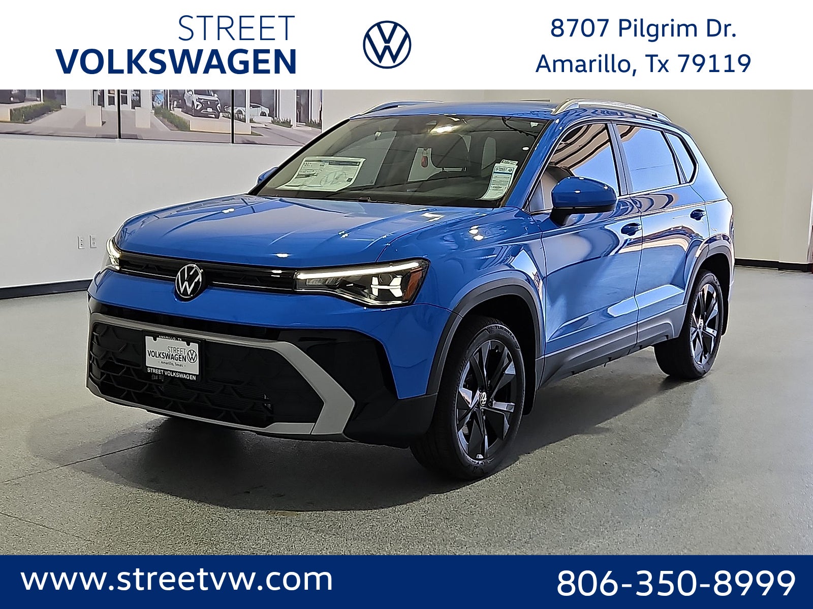 Cornflower Blue 2026 Volkswagen Taos SUV / Crossover Front-Wheel Drive 8-Speed Automatic