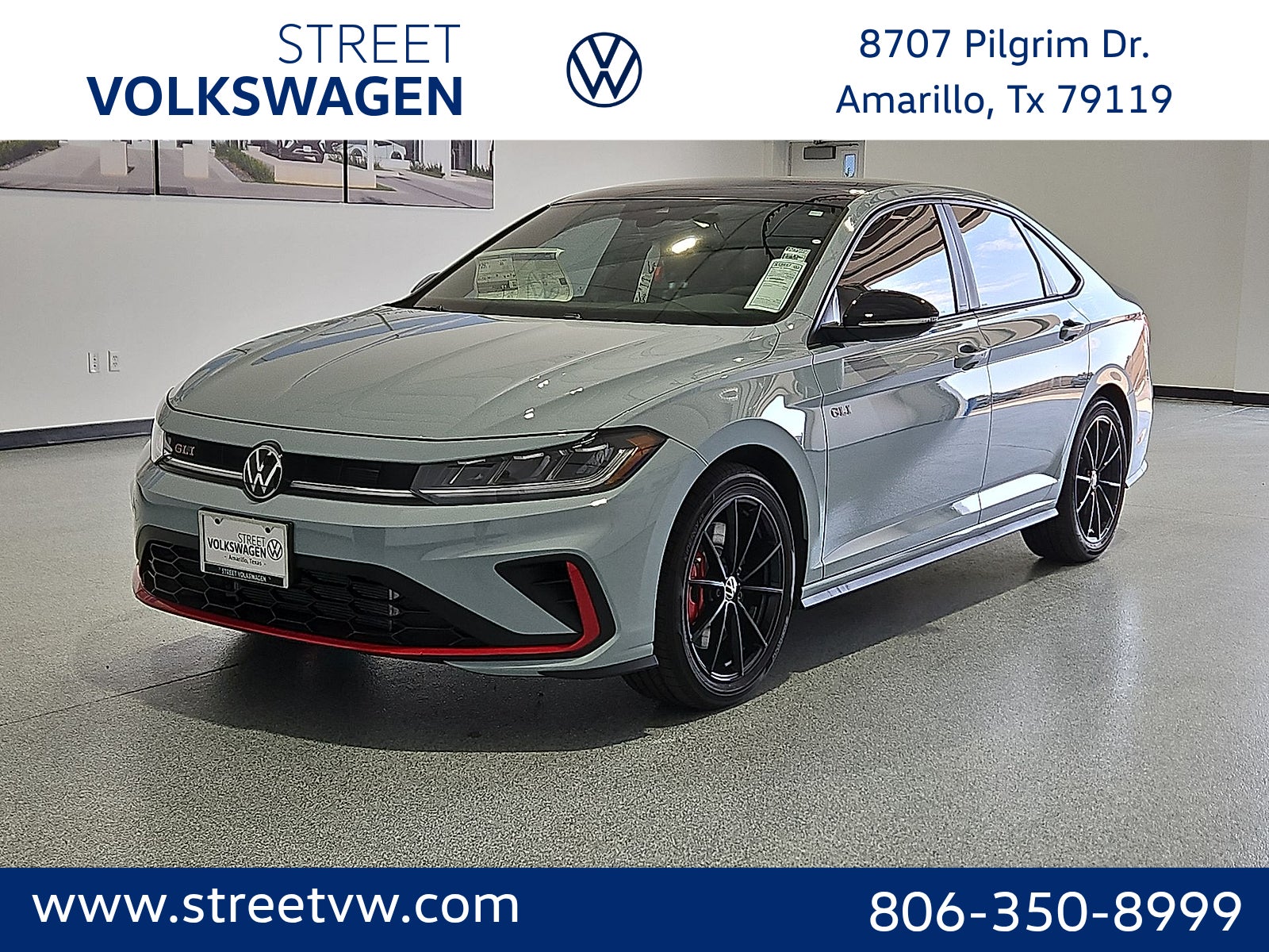 Monument Gray W/Dp Blk Rf 2026 Volkswagen Jetta GLI Sedan Front-Wheel Drive 6-Speed Manual