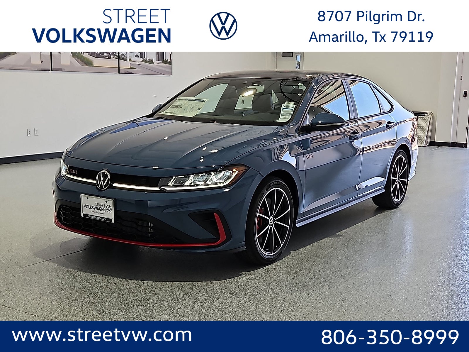 Monterey Blue Pearl - U1u1 2026 Volkswagen Jetta GLI Sedan Front-Wheel Drive 6-Speed Manual