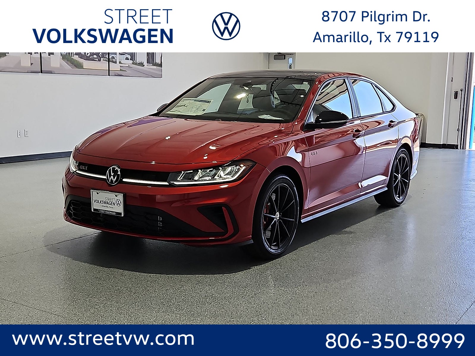 Kings Red Metallic W/Deep Black Roof 2026 Volkswagen Jetta GLI Sedan Front-Wheel Drive 7-Speed Dual Clutch