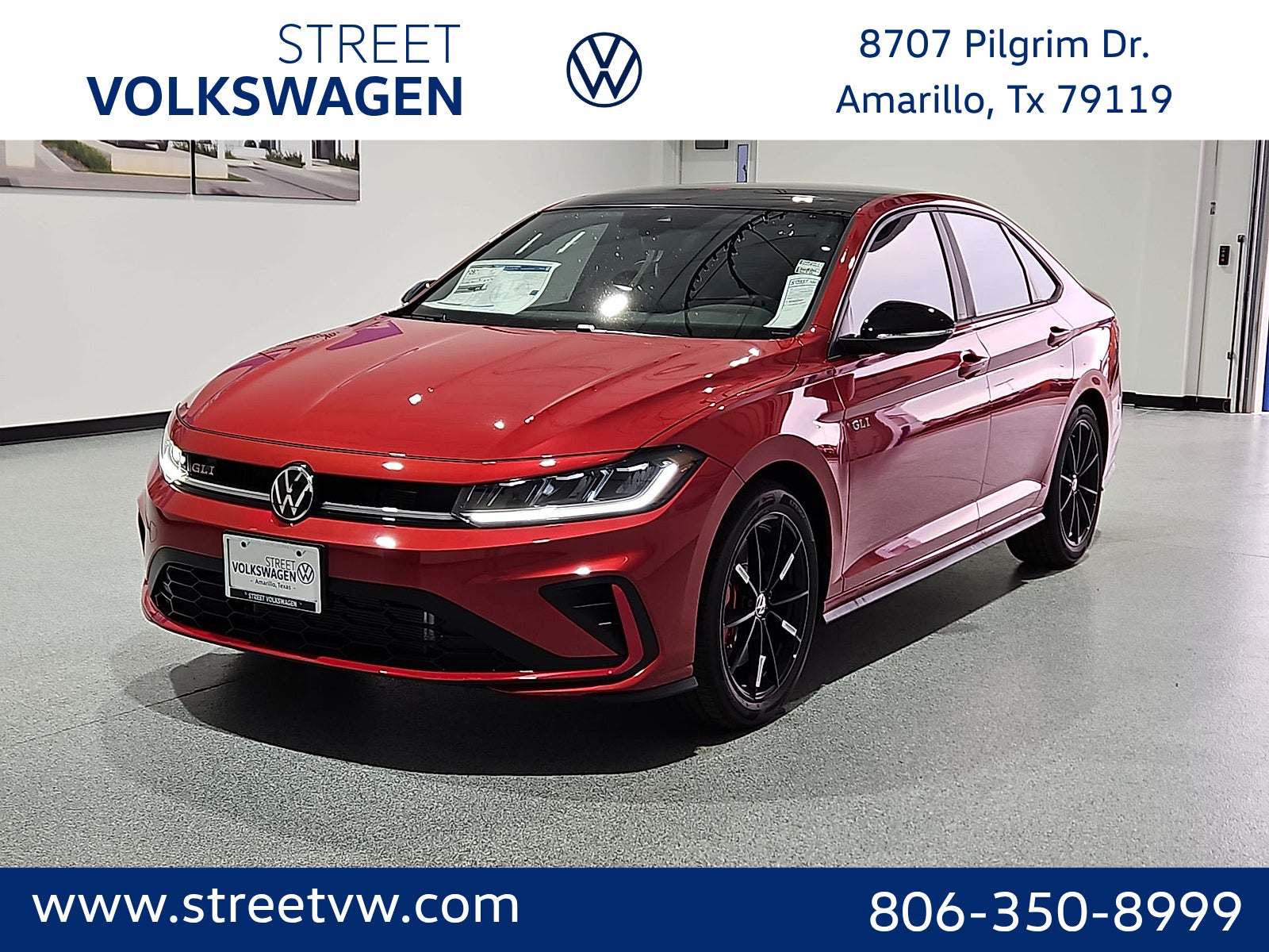 Kings Red Metallic W/Deep Black Roof 2027 Volkswagen Jetta GLI Sedan Front-Wheel Drive 7-Speed Dual Clutch