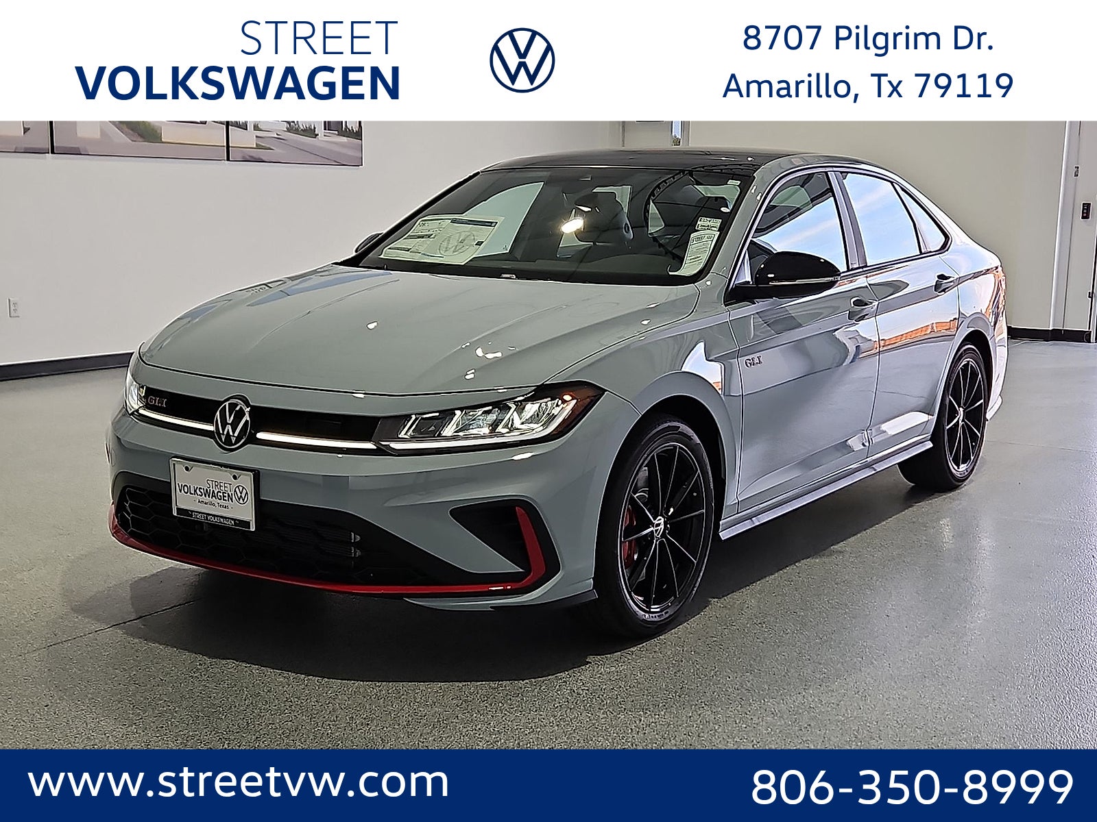Monument Gray W/Dp Blk Rf 2027 Volkswagen Jetta GLI Sedan Front-Wheel Drive 7-Speed Dual Clutch