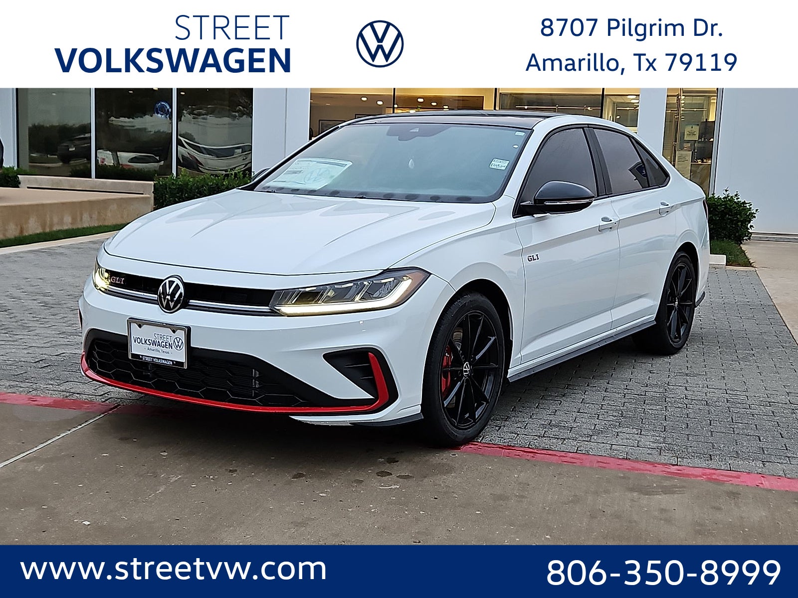 Pure White W/Deep Blk Rf 2027 Volkswagen Jetta GLI Sedan Front-Wheel Drive 7-Speed Dual Clutch