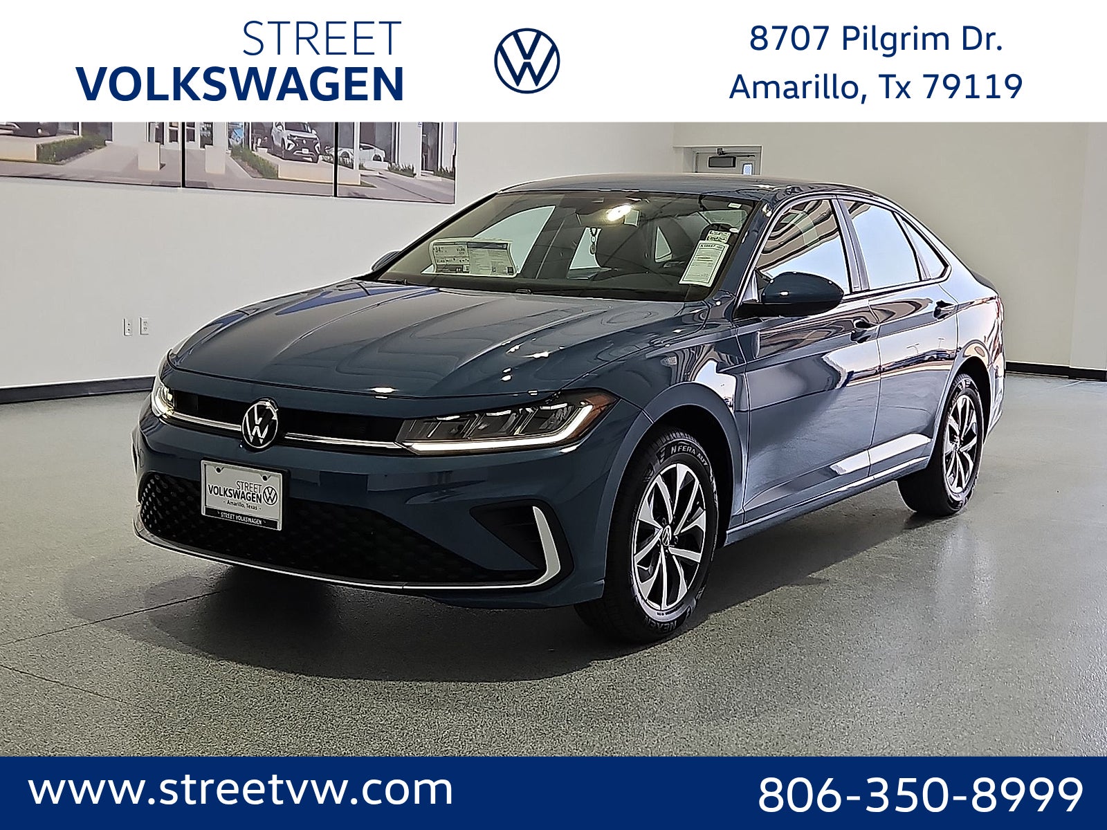 Monterey Blue Pearl 2026 Volkswagen Jetta Sedan Front-Wheel Drive 8-Speed Automatic
