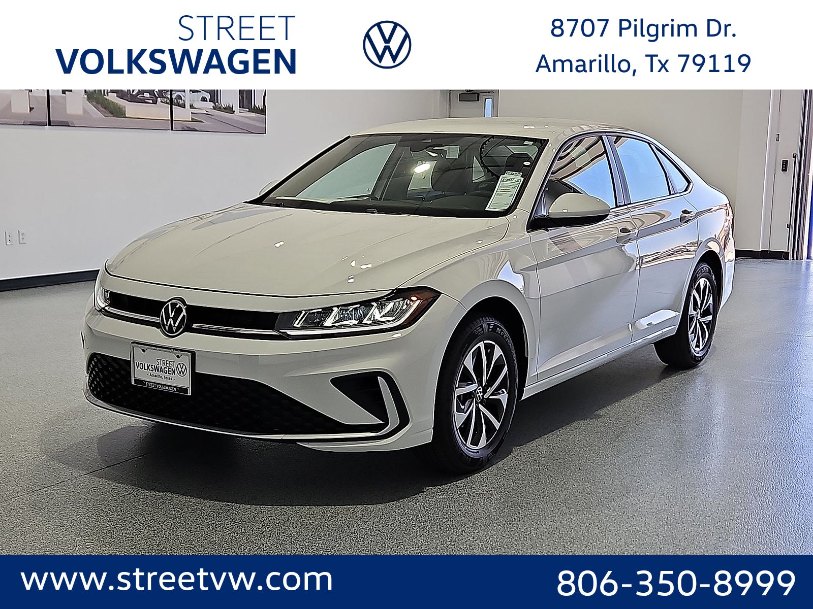 Pure White 2026 Volkswagen Jetta Sedan Front-Wheel Drive 8-Speed Automatic
