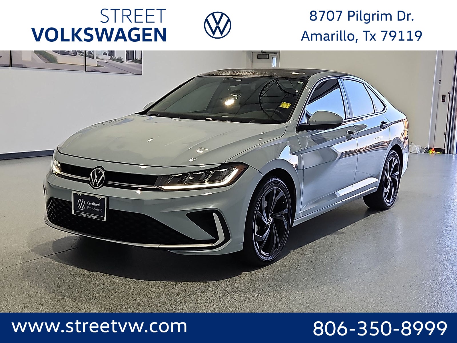 Monument Gray 2025 Volkswagen Jetta Sedan Front-Wheel Drive 8-Speed Automatic