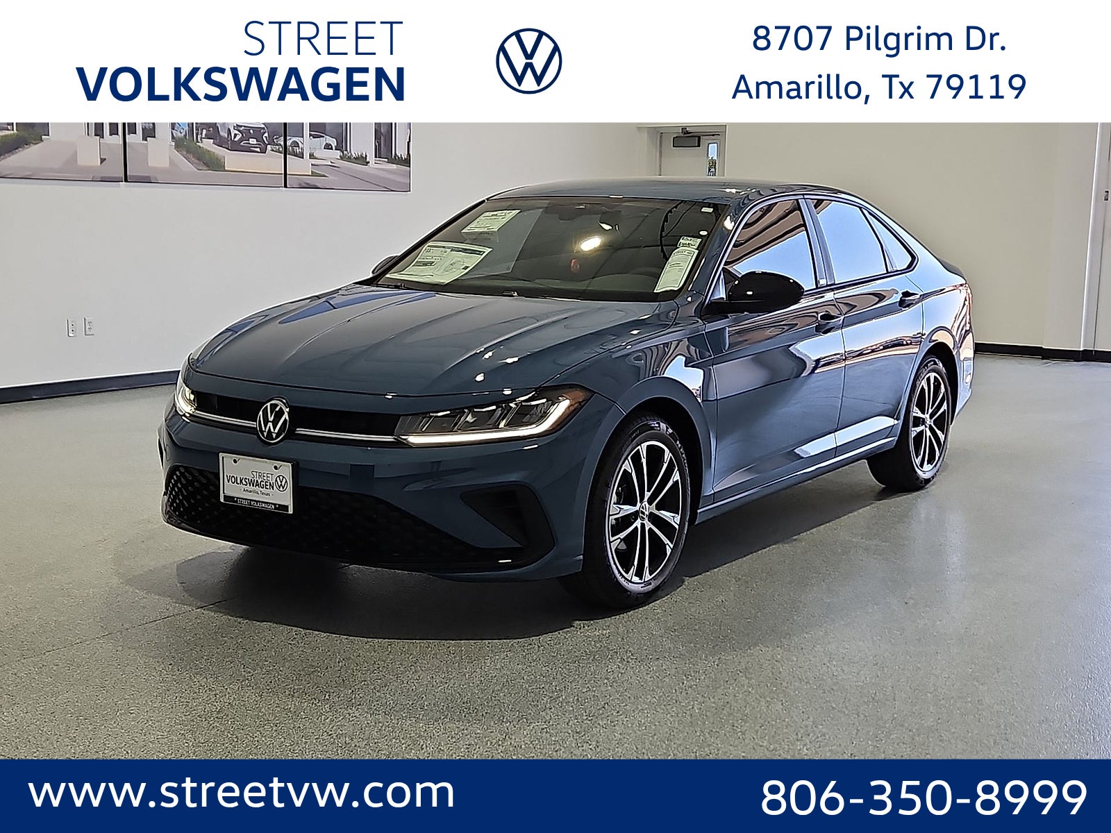 Monterey Blue Pearl 2026 Volkswagen Jetta Sedan Front-Wheel Drive 8-Speed Automatic