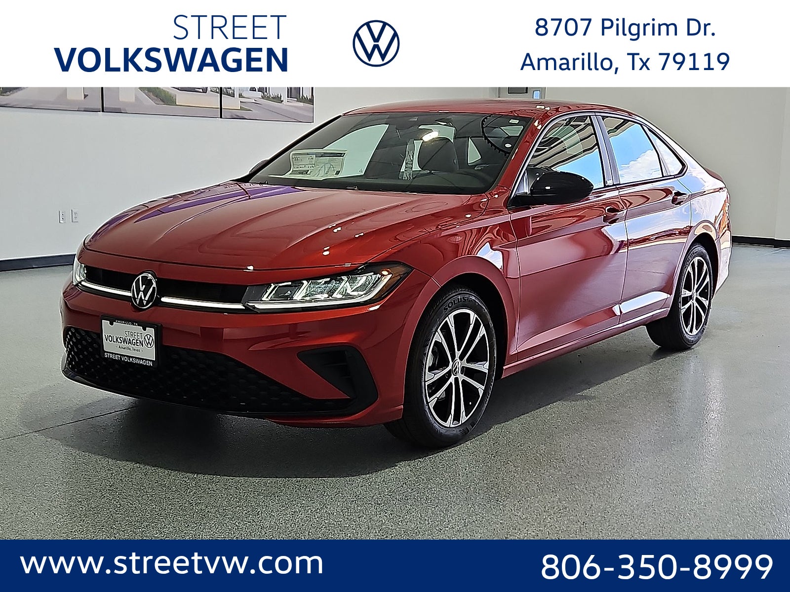 Kings Red Metallic 2026 Volkswagen Jetta Sport FWD Sedan Front-Wheel Drive Automatic